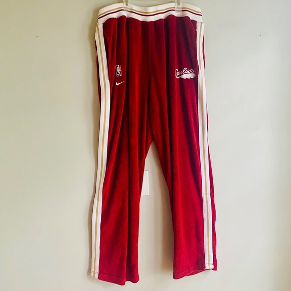 Vintage Y2K Nike Team Sports Cavaliers Terry Cloth Warm-Up Pants XXL LeBron Era - Picture 1 of 12